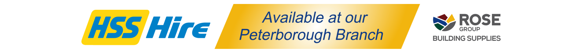 HSS Hire available in store at Rose Group Building Supplies Peterborough
